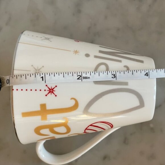 LENOX Mug Eat Drink Be Merry 10 ounces - Picture 10 of 11